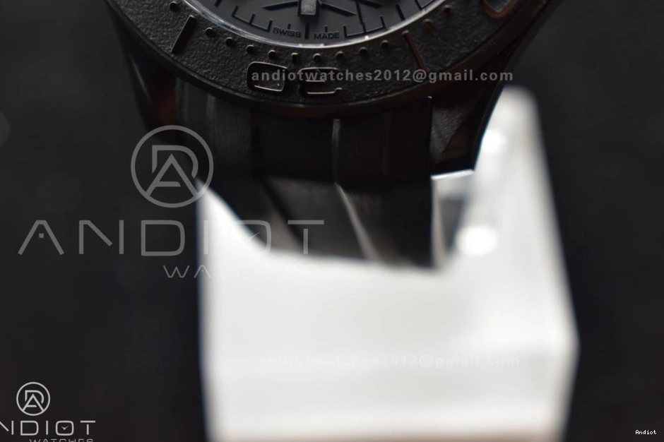 Seamaster Black VSF 43.5mm 1:1 Rubber Black Ceramic Dial Best 300m on Black A8806 Edition Strap 1228